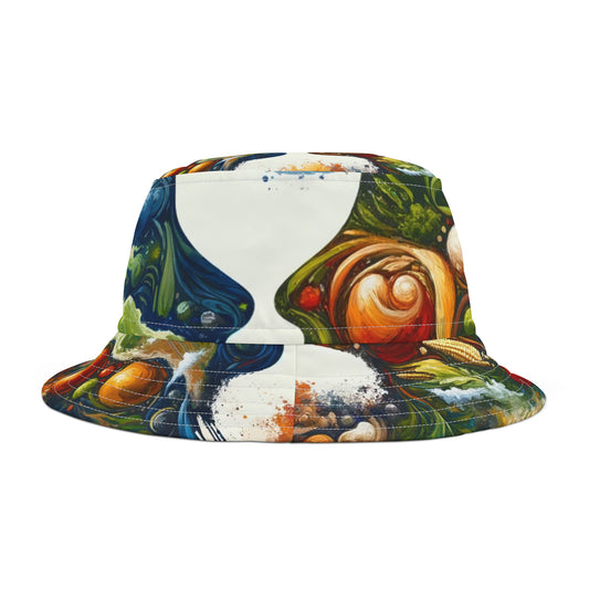 Earthly Dialogue Feast Bucket Hat (AOP)