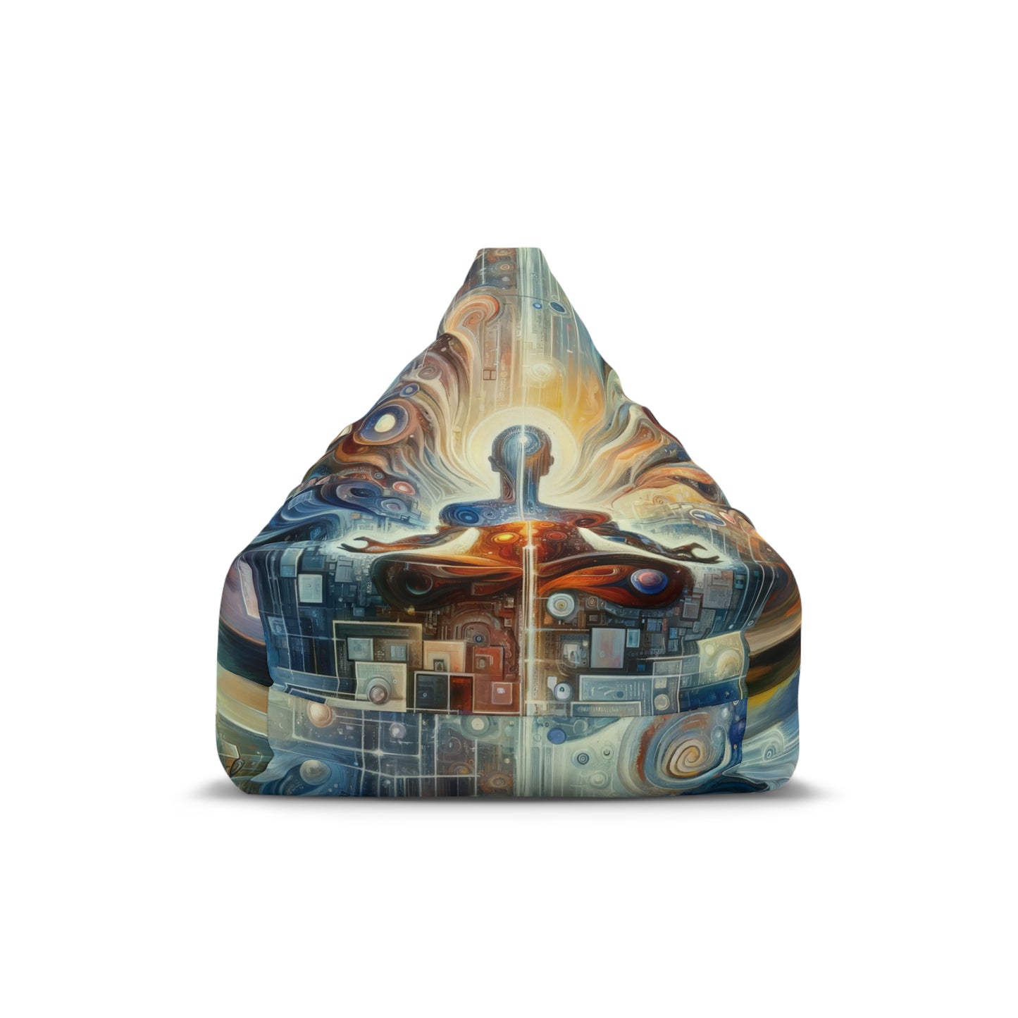 Technological Spiritual Synthesis Bean Bag Chair Cover