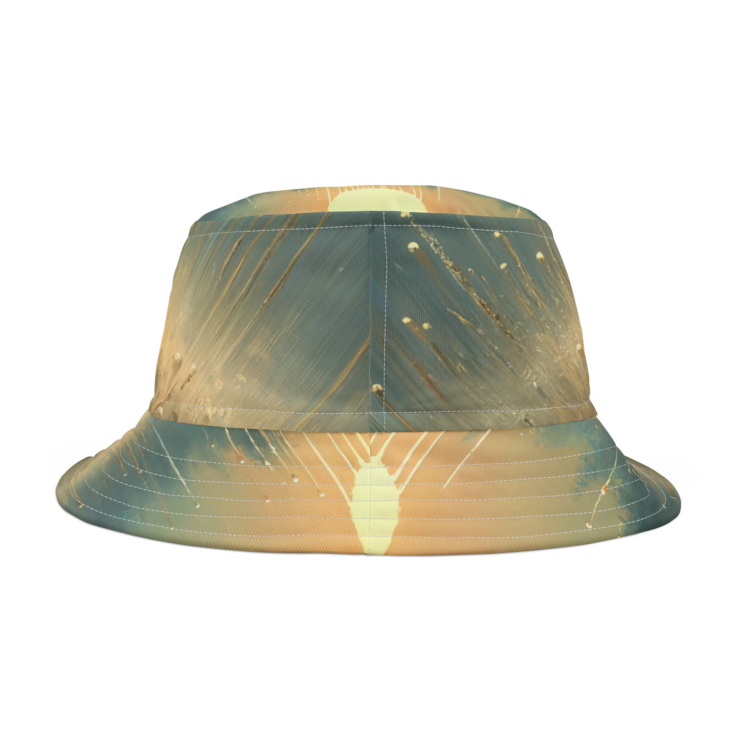 Observant Delicacy Heart Bucket Hat (AOP)