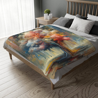 Abstract Beliefs Reflection Velveteen Microfiber Blanket (Two-sided print)