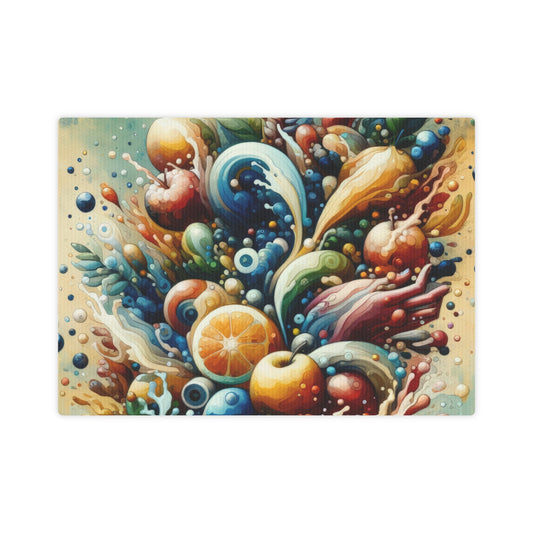 Nourishing Tachism Symphony Canvas Photo Tile