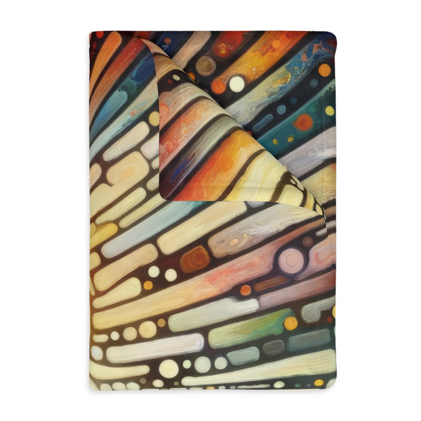 Inner Mosaic Kindness Velveteen Microfiber Blanket (Two-sided print)