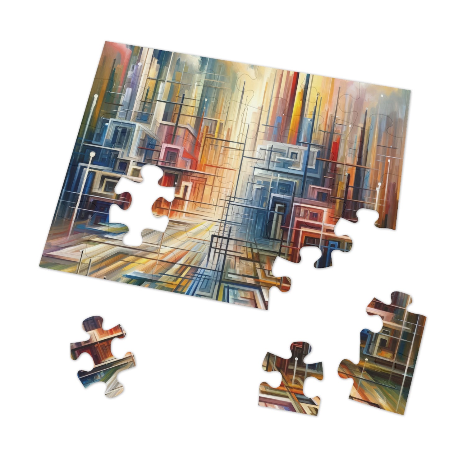 Urban Flow Interconnectedness Jigsaw Puzzle (30, 110, 252, 500,1000-Piece)