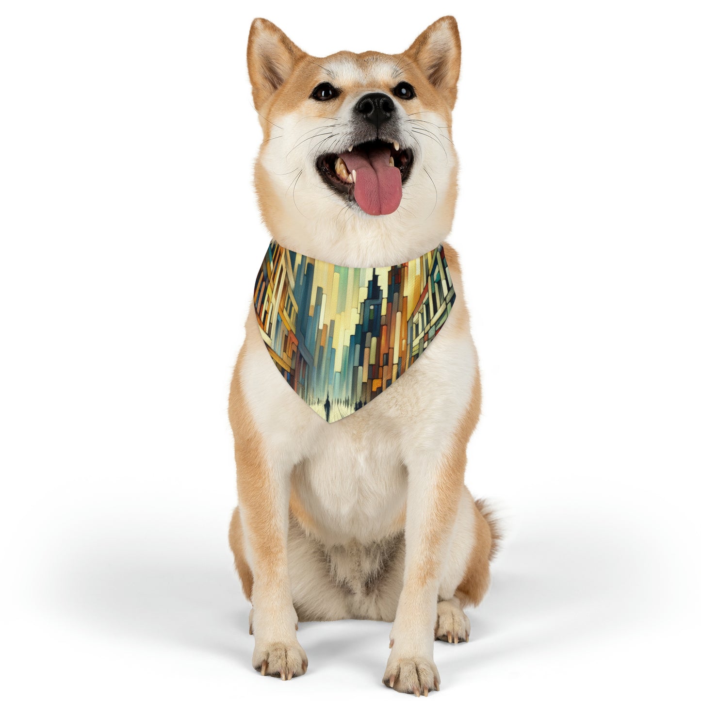 Cobbled Rhythm Heartbeat Pet Bandana Collar