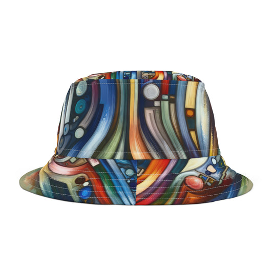 Embracing Faceted Unity Bucket Hat (AOP)