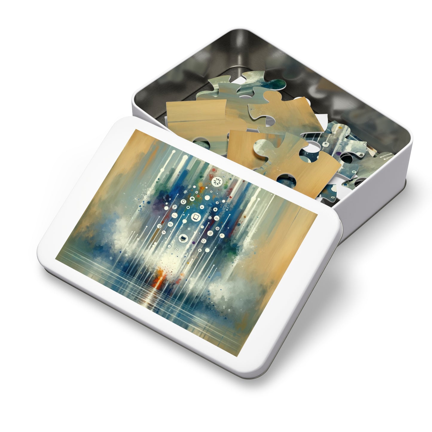 Tachism Digital Escape Jigsaw Puzzle (30, 110, 252, 500,1000-Piece)