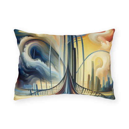 Conscious Bridge Tachism Outdoor Pillows