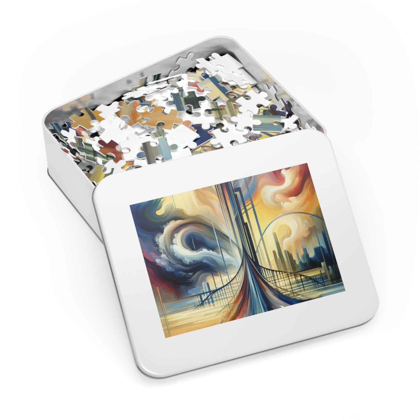 Conscious Bridge Tachism Jigsaw Puzzle (30, 110, 252, 500,1000-Piece)