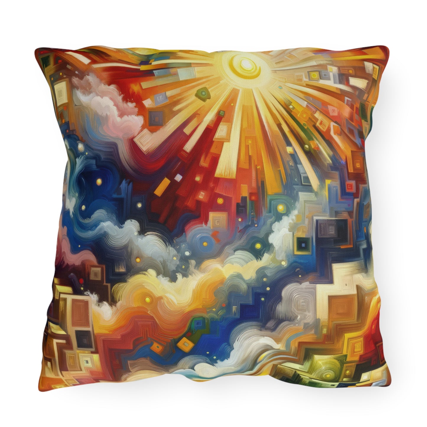 Abundant Resources Burst Outdoor Pillows