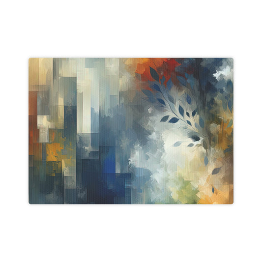 Contemplative Leaves Whispers Canvas Photo Tile