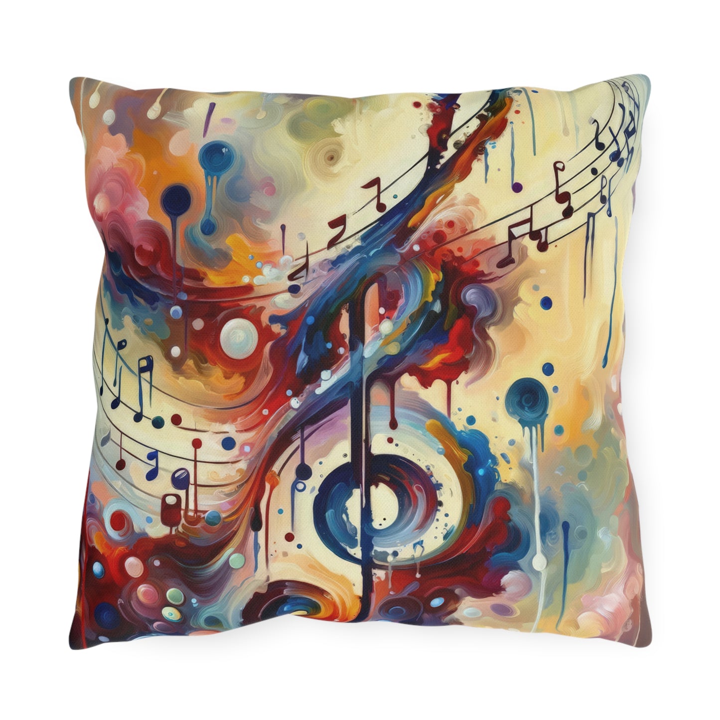 Harmonizing Melody Life Outdoor Pillows