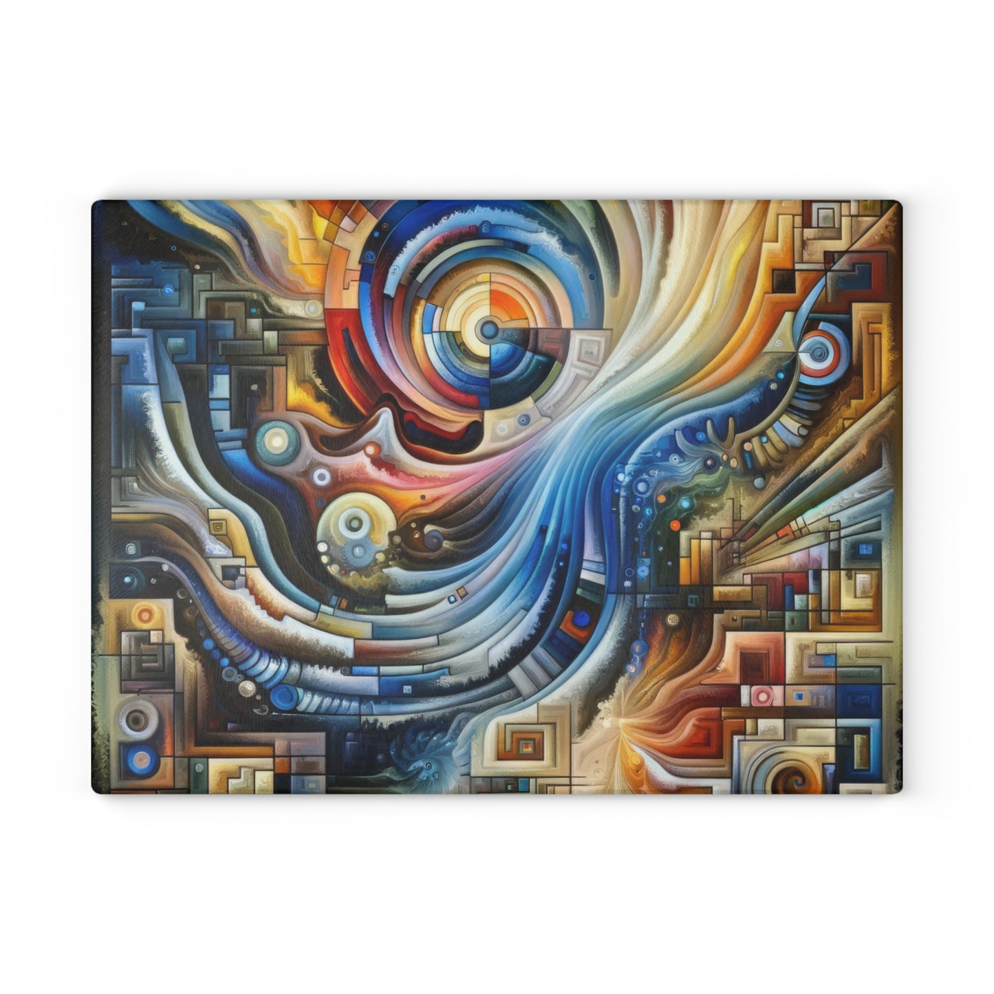Awakening Spiral Empowerment Glass Cutting Board