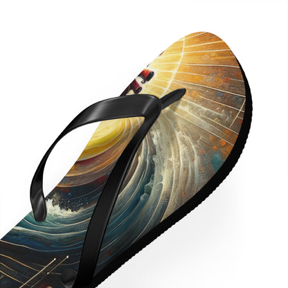 Awakened Heart Waves Flip Flops