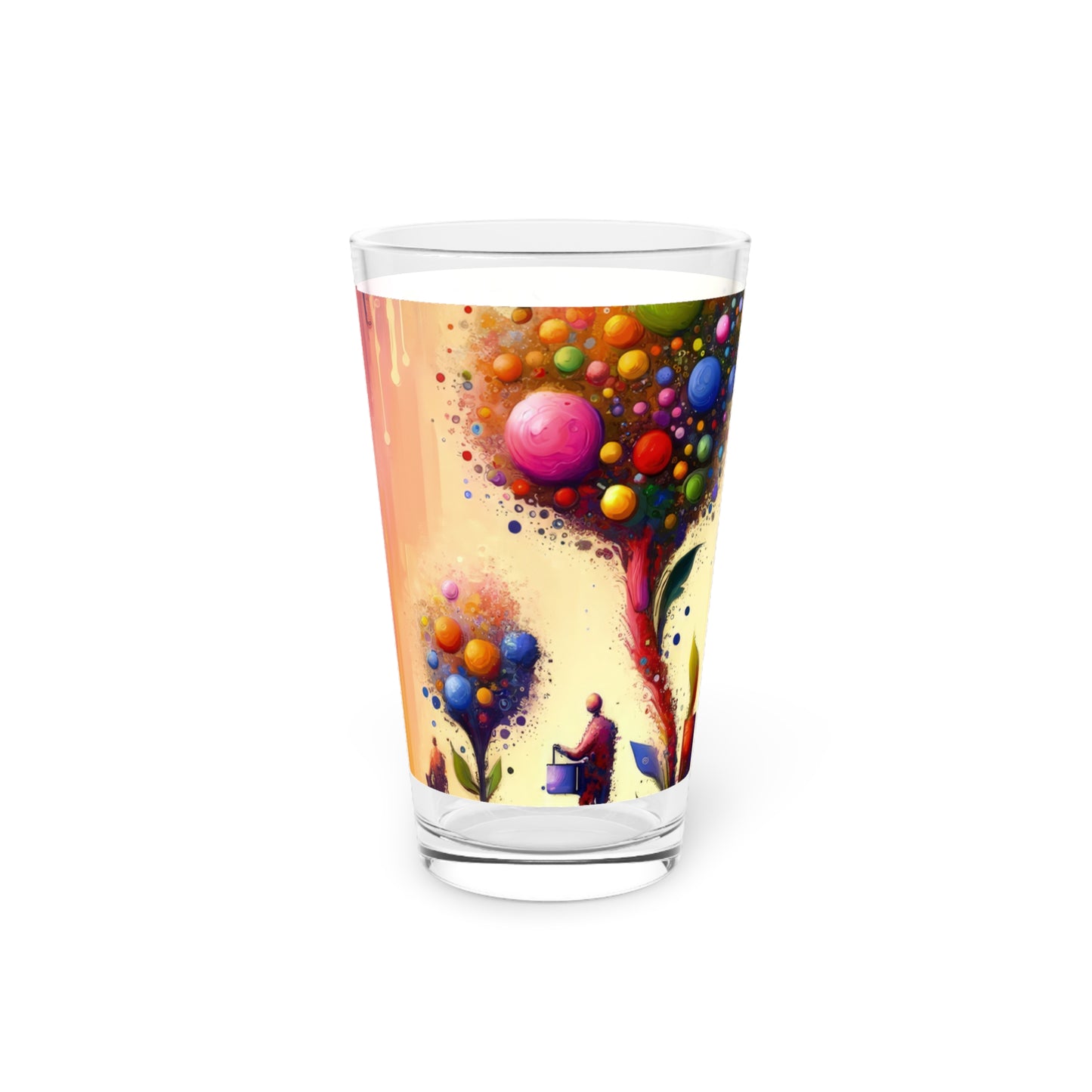 Vibrant Digital Arboriculture Pint Glass, 16oz