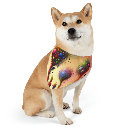 Vibrant Digital Arboriculture Pet Bandana Collar