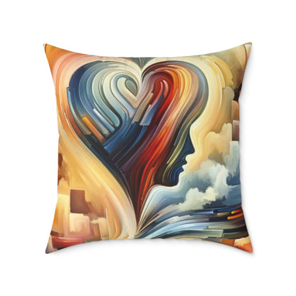 Heartfelt Lexicon Unity Spun Polyester Pillow