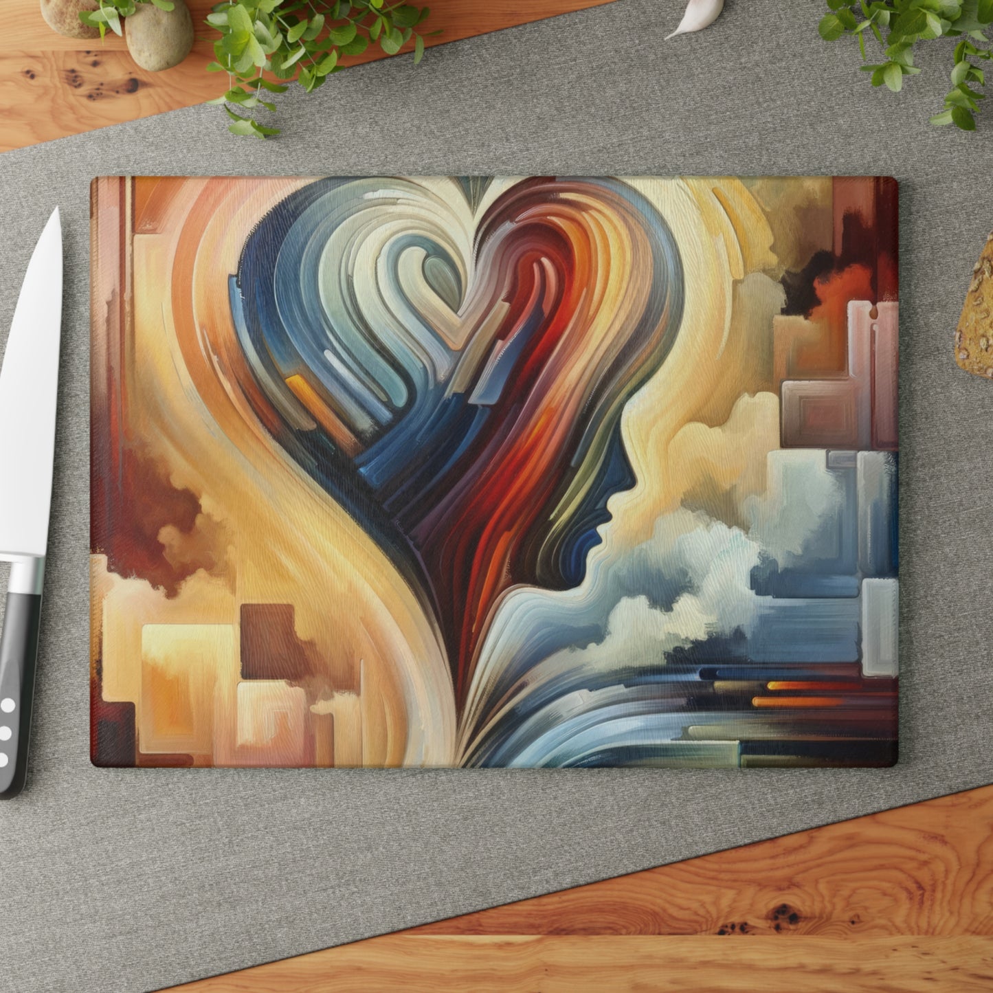 Heartfelt Lexicon Unity Glass Cutting Board