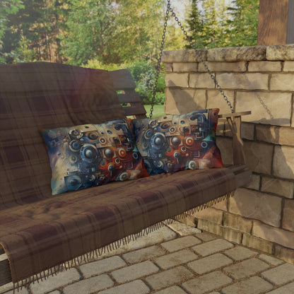 Tech Gratitude Fusion Outdoor Pillows