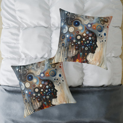 Universal Personal Tachism Spun Polyester Pillow