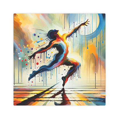 Expressive Dance Reflection Canvas Photo Tile