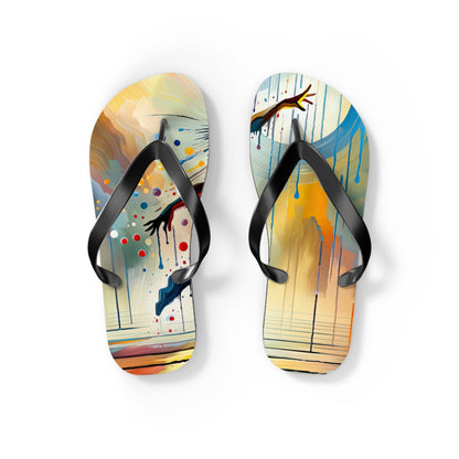 Expressive Dance Reflection Flip Flops