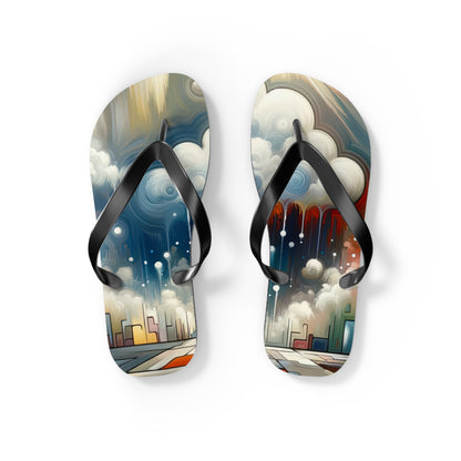Grounding Silver Clouds Flip Flops