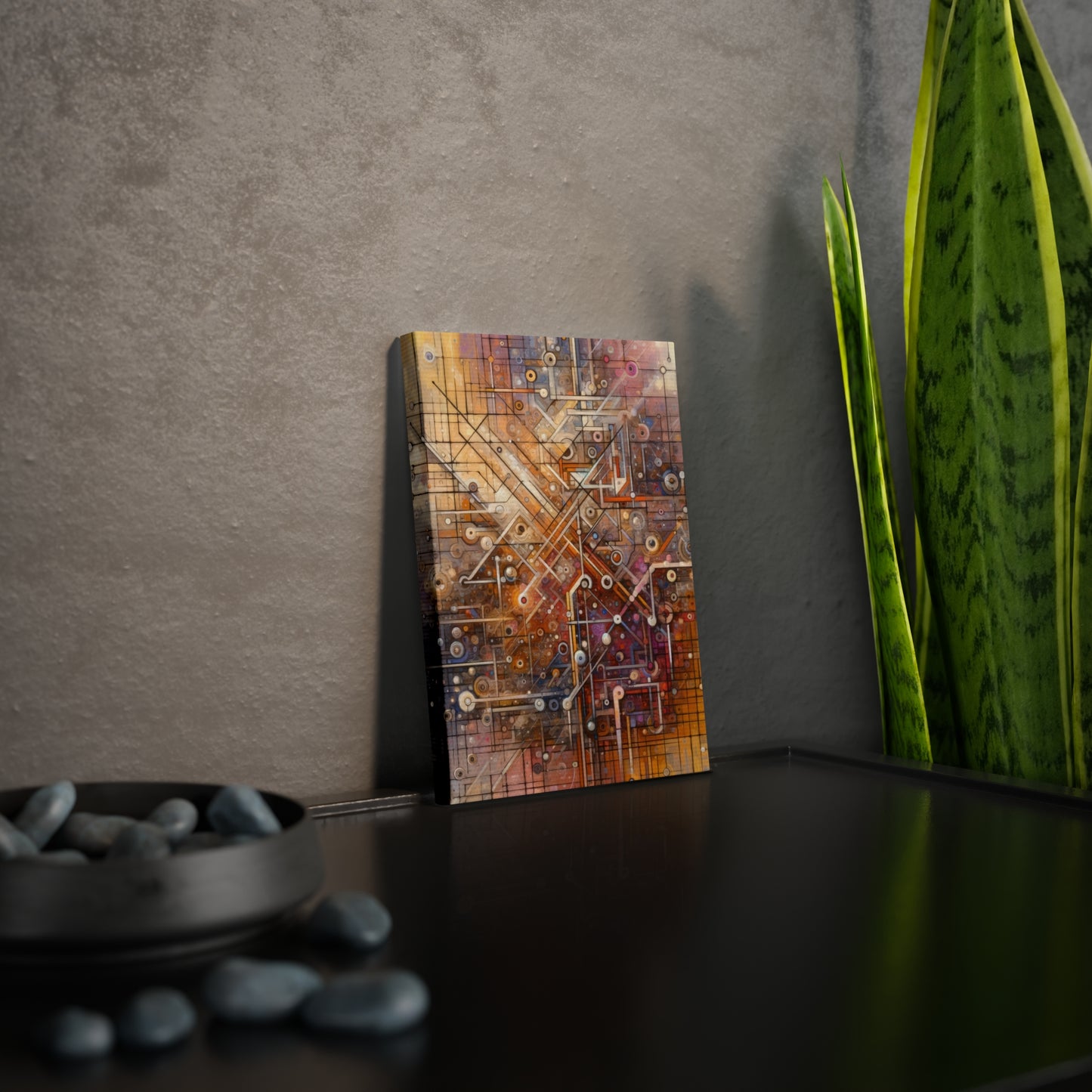 Abstract Structural Complexity Canvas Photo Tile