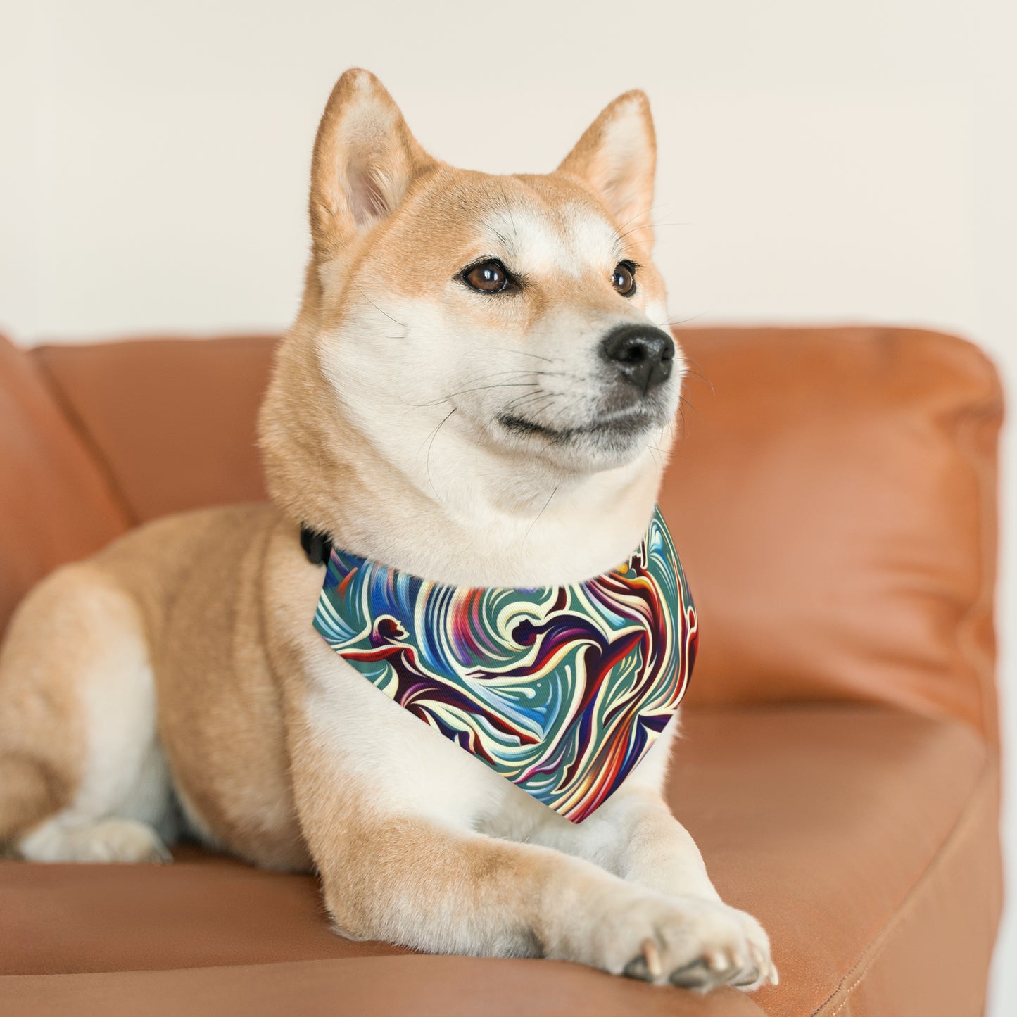 Choreographic Mindful Tachism Pet Bandana Collar