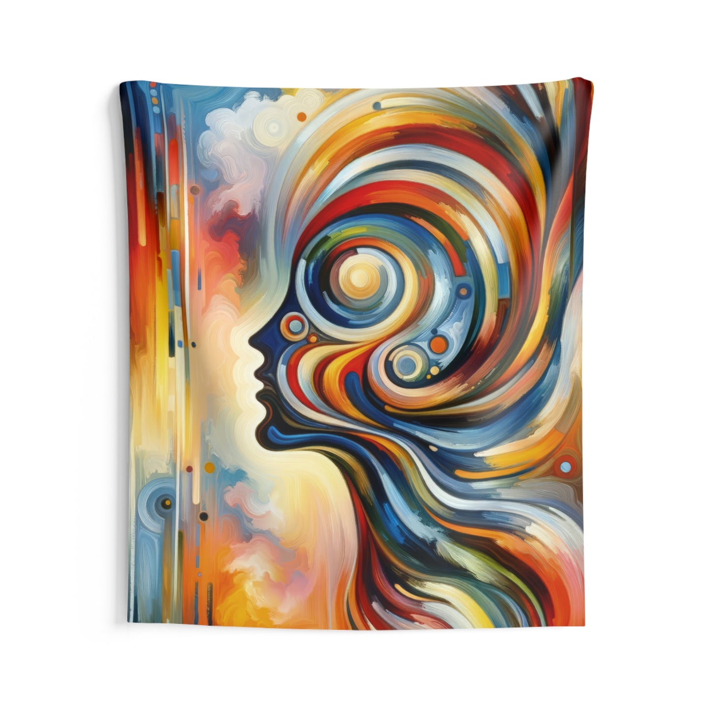 Transformative Harmonic Tachism Indoor Wall Tapestries