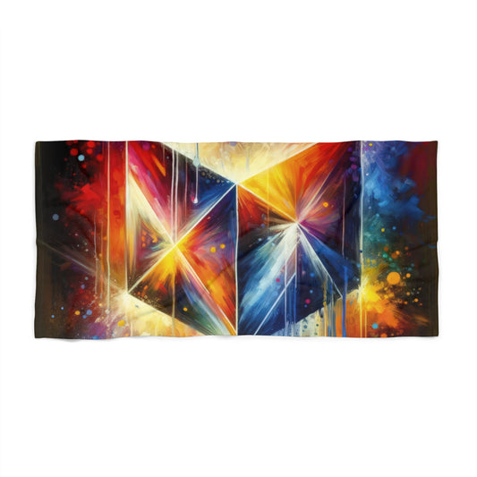 Prismatic Light Spectrum Beach Towel