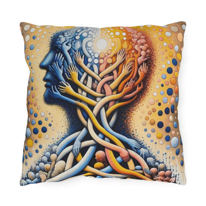 Unveiling Inner Essence Outdoor Pillows