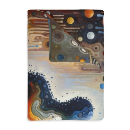 Connectedness Contours Wellness Velveteen Microfiber Blanket (Two-sided print)