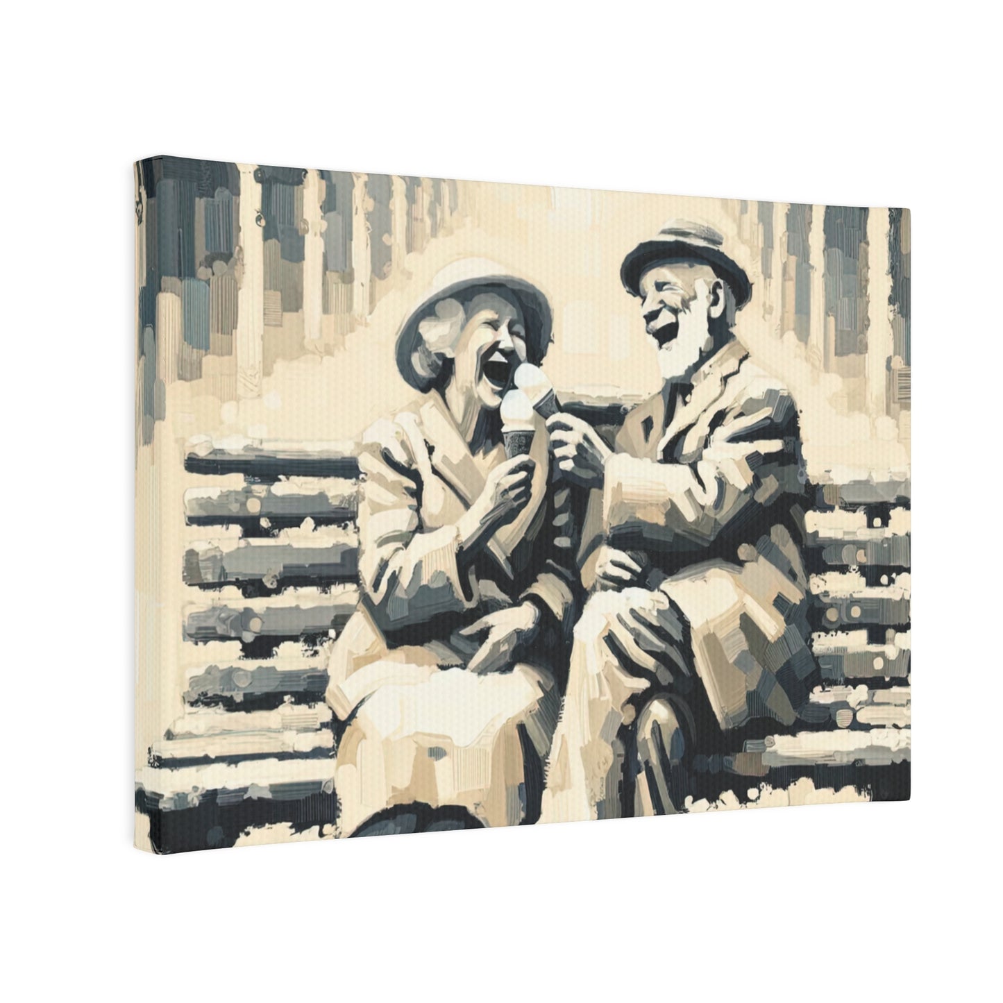 Joyful Companionship Serenity Canvas Photo Tile
