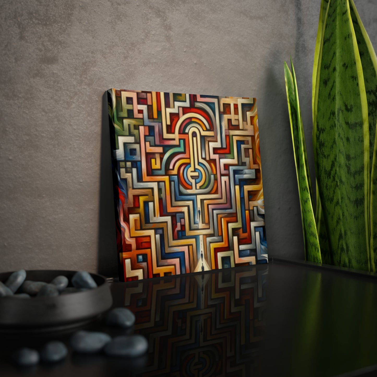 Labyrinthine Love Choices Canvas Photo Tile