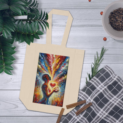 Unified Awakening Heart Double Wine Tote Bag