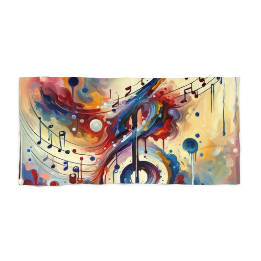 Harmonizing Melody Life Beach Towel