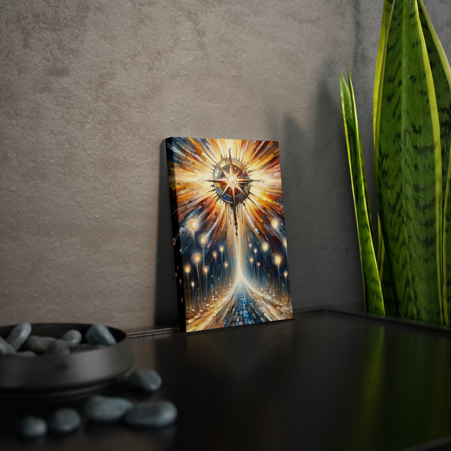 Wisdom Compass Journey Canvas Photo Tile