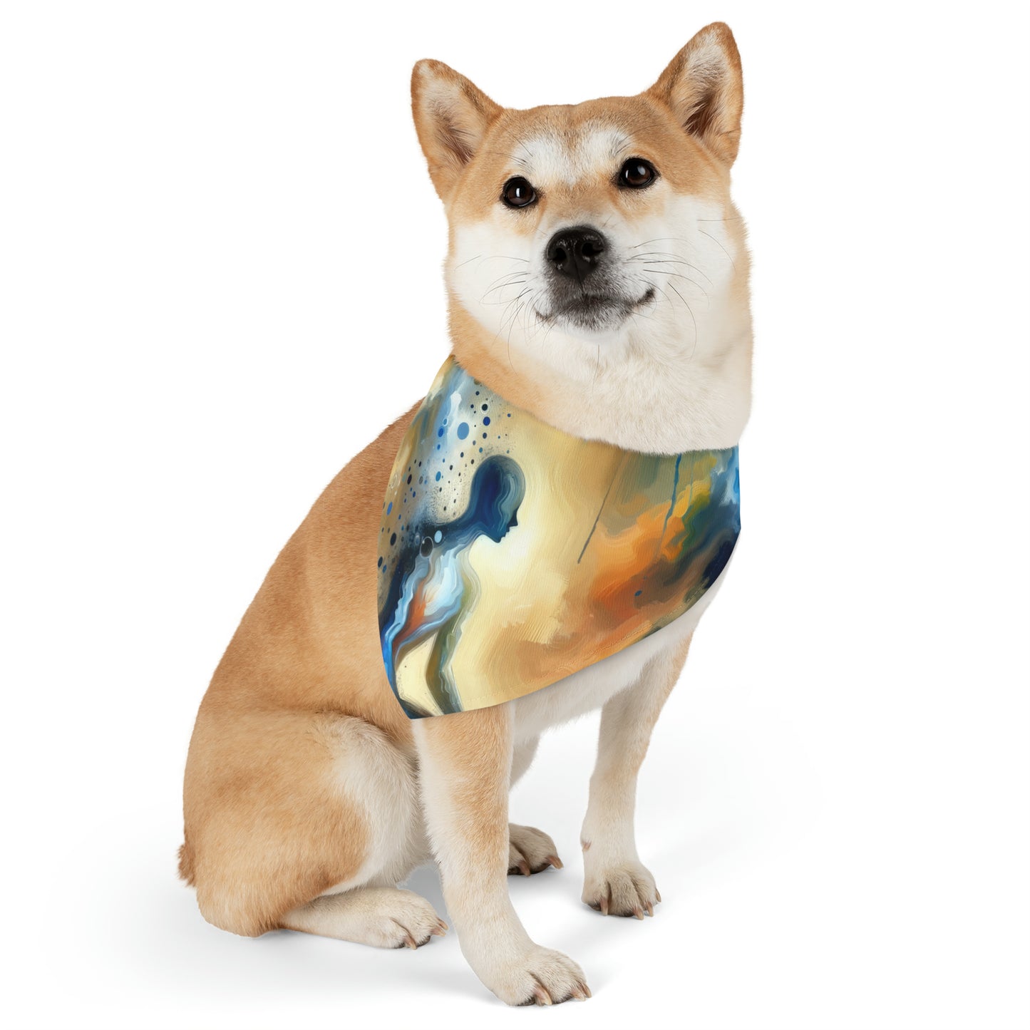 Resonance Abstract Healing Pet Bandana Collar