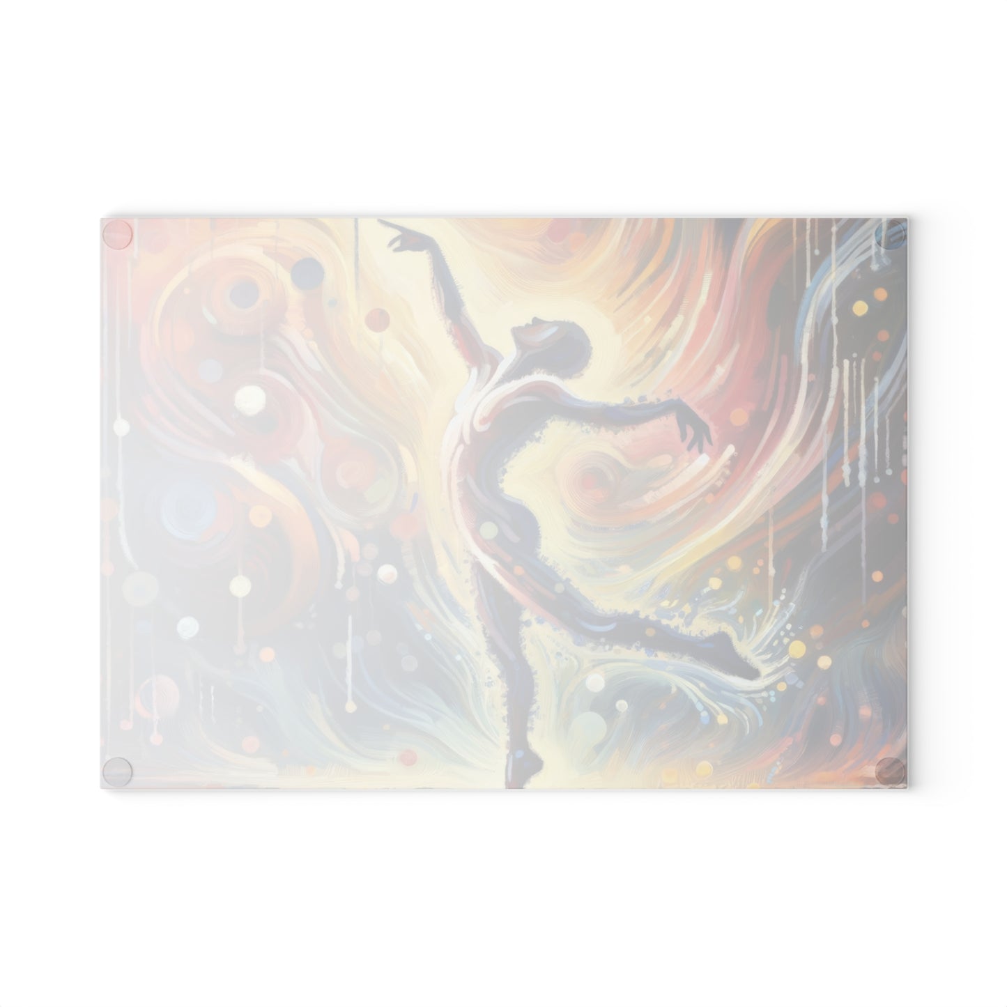 Wholehearted Divine Dance Glass Cutting Board