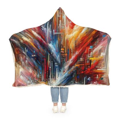 Digital Chaos Symphony Snuggle Blanket