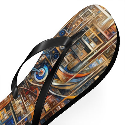 Intricate Life Tapestry Flip Flops