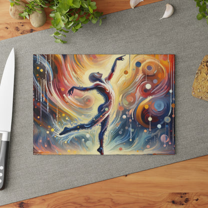 Wholehearted Divine Dance Glass Cutting Board