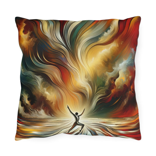 Symphonic Interconnectedness Shift Outdoor Pillows