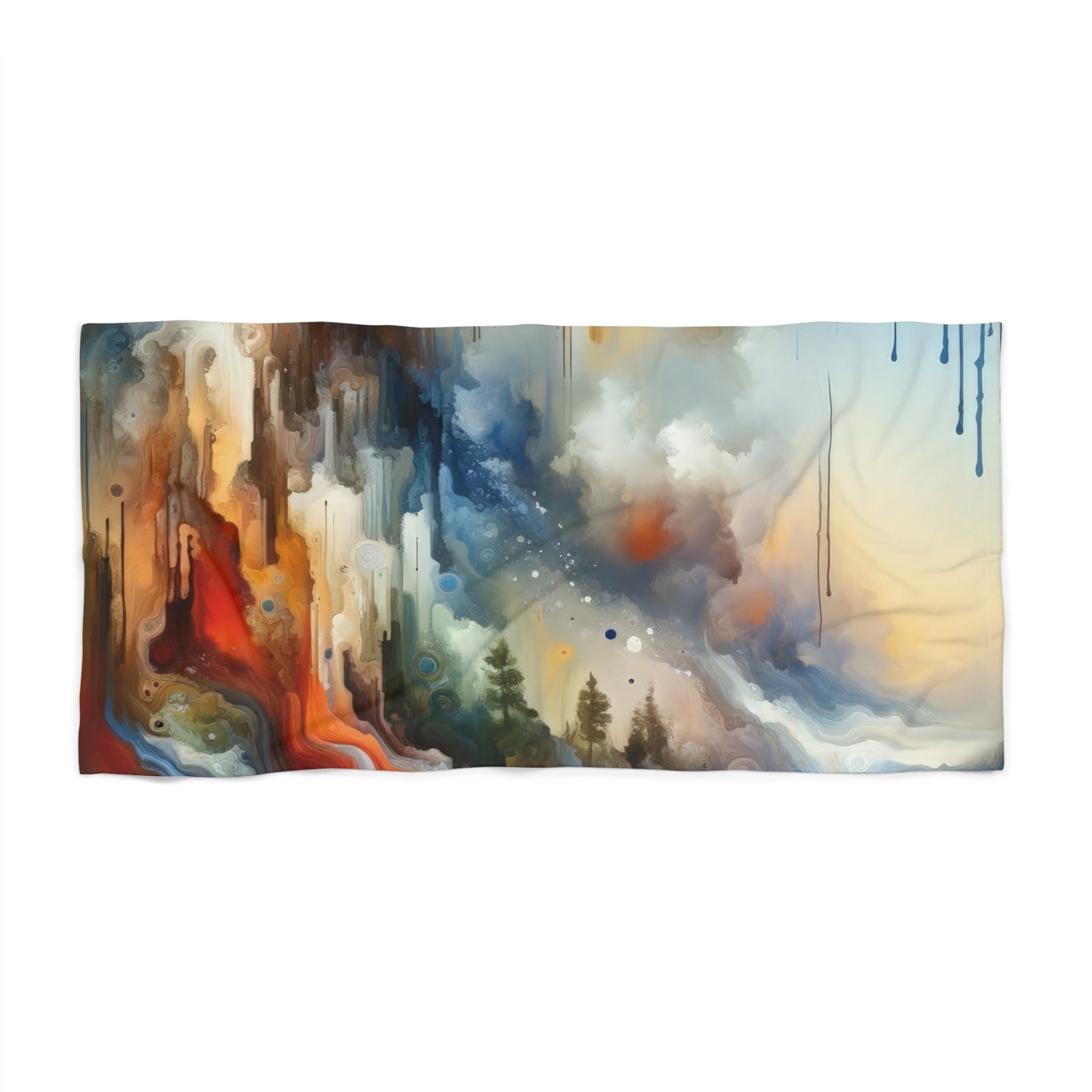 Inner Journey Abstract Beach Towel