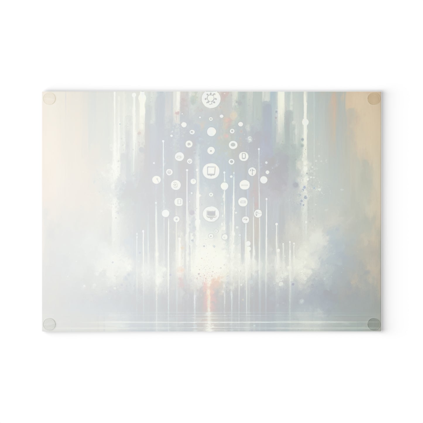 Tachism Digital Escape Glass Cutting Board