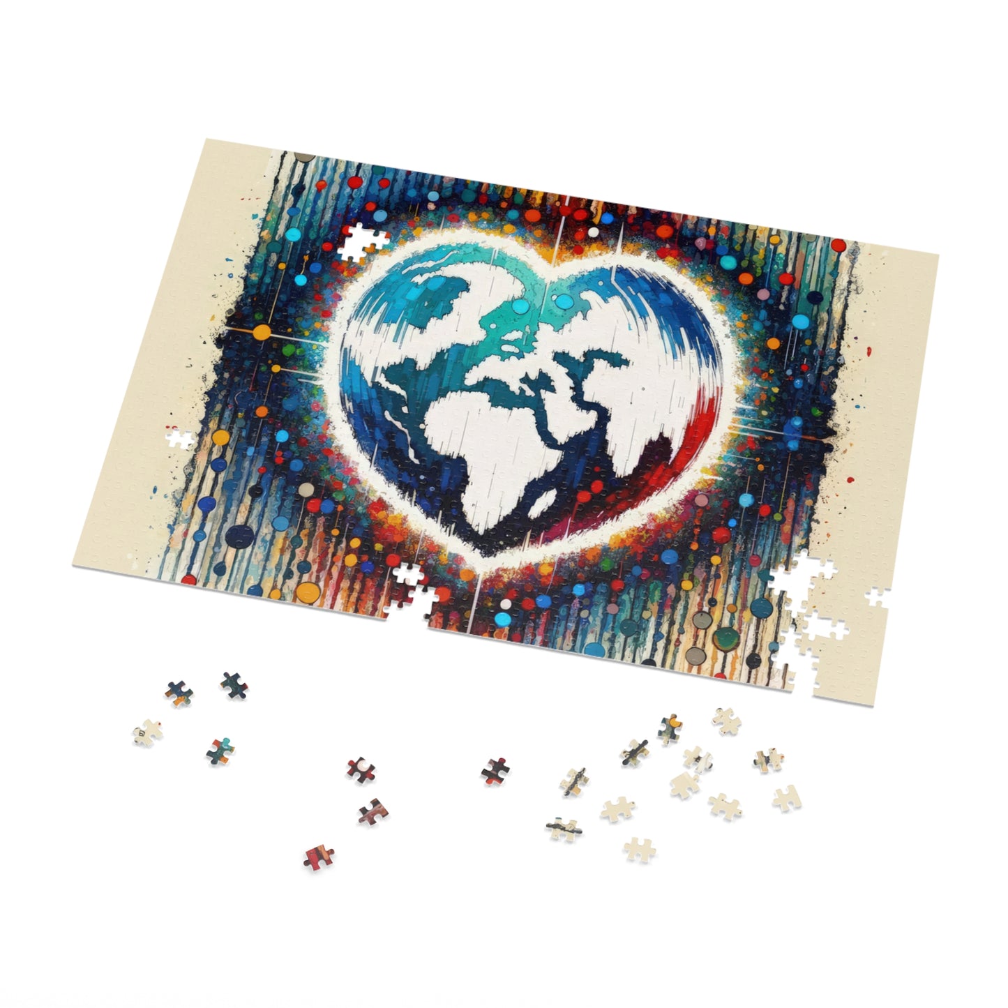 Heartbeats Synchronizing Peace Jigsaw Puzzle (30, 110, 252, 500,1000-Piece)