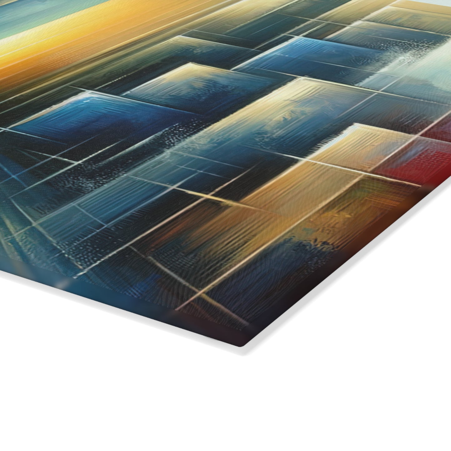 Echoes Dissolving Light Glass Cutting Board