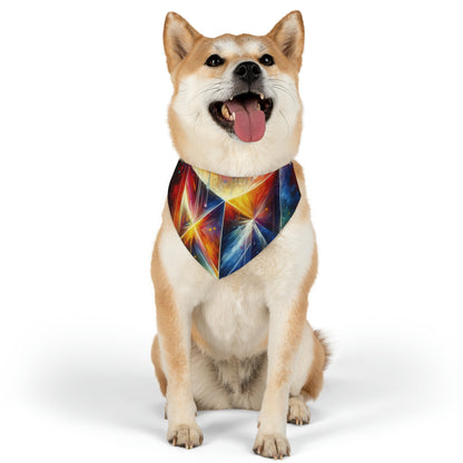 Prismatic Light Spectrum Pet Bandana Collar