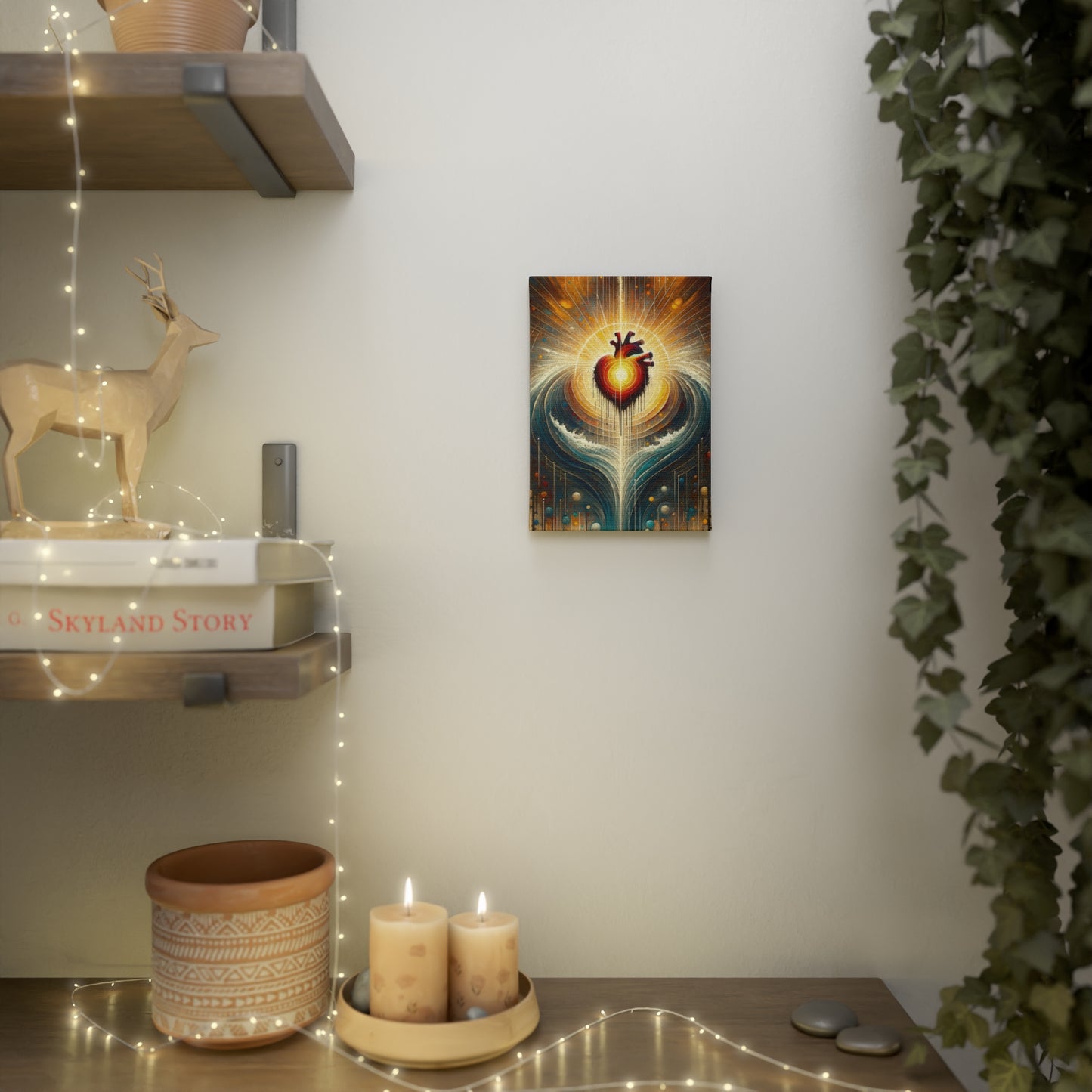 Awakened Heart Waves Canvas Photo Tile
