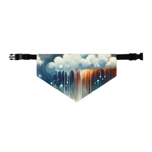 Grounding Silver Clouds Pet Bandana Collar